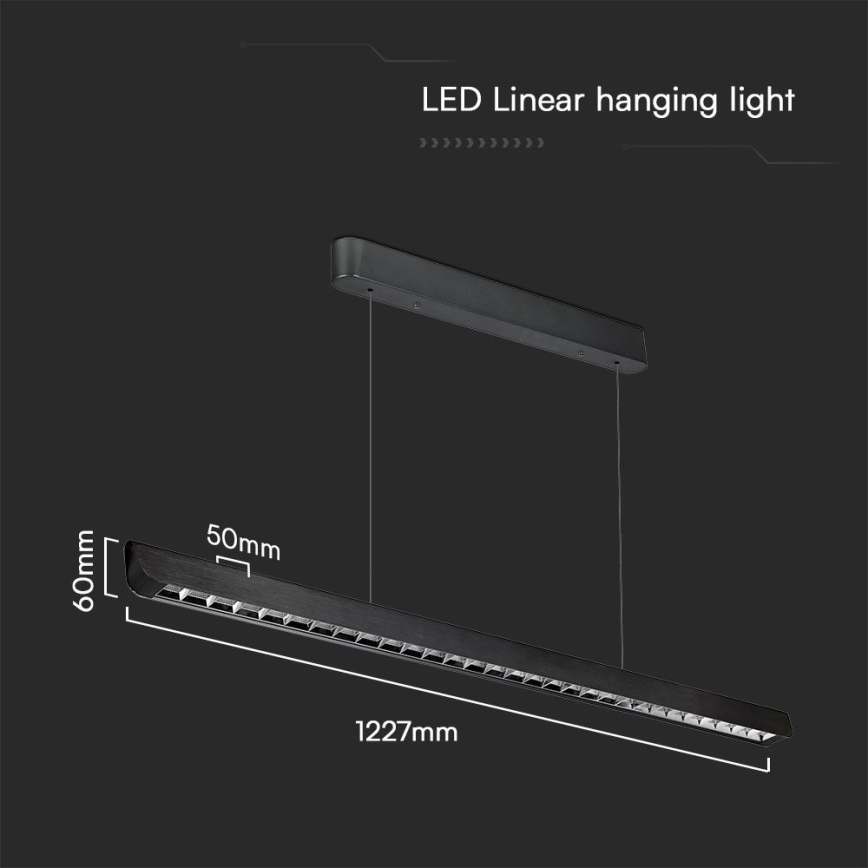 LED Lühter LED/36W/230V 3000/4000/6400K must