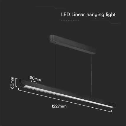 LED Lühter LED/36W/230V 3000/4000/6400K must