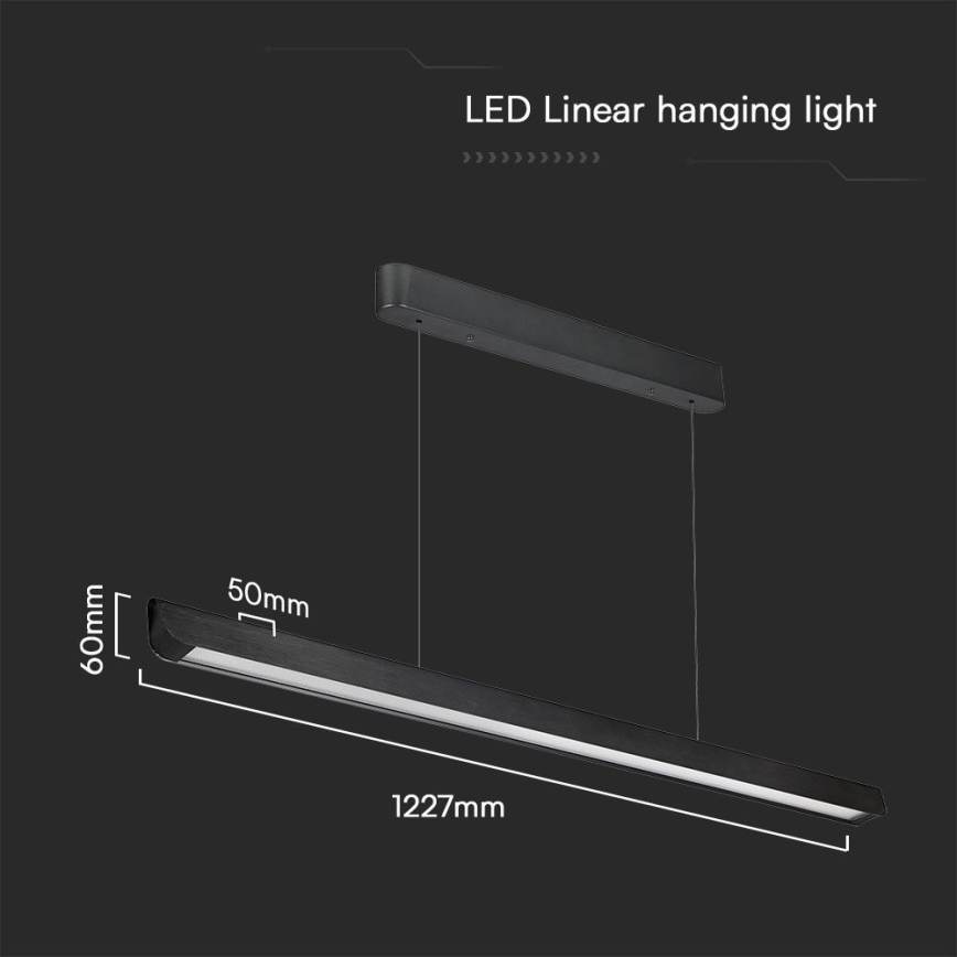 LED Lühter LED/36W/230V 3000/4000/6400K must