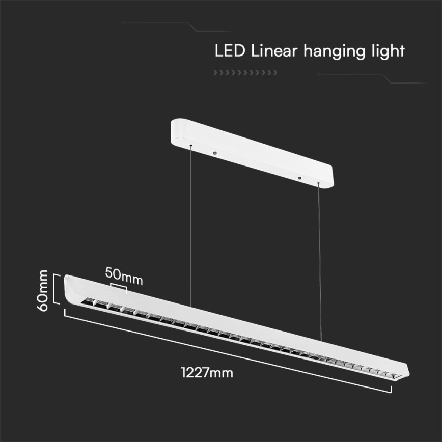 LED Lühter LED/36W/230V 3000/4000/6400K valge