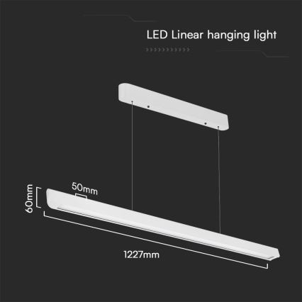 LED Lühter LED/36W/230V 3000/4000/6400K valge