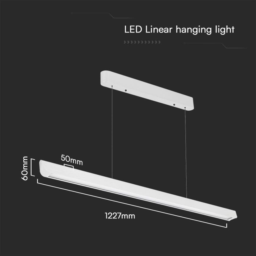 LED Lühter LED/36W/230V 3000/4000/6400K valge