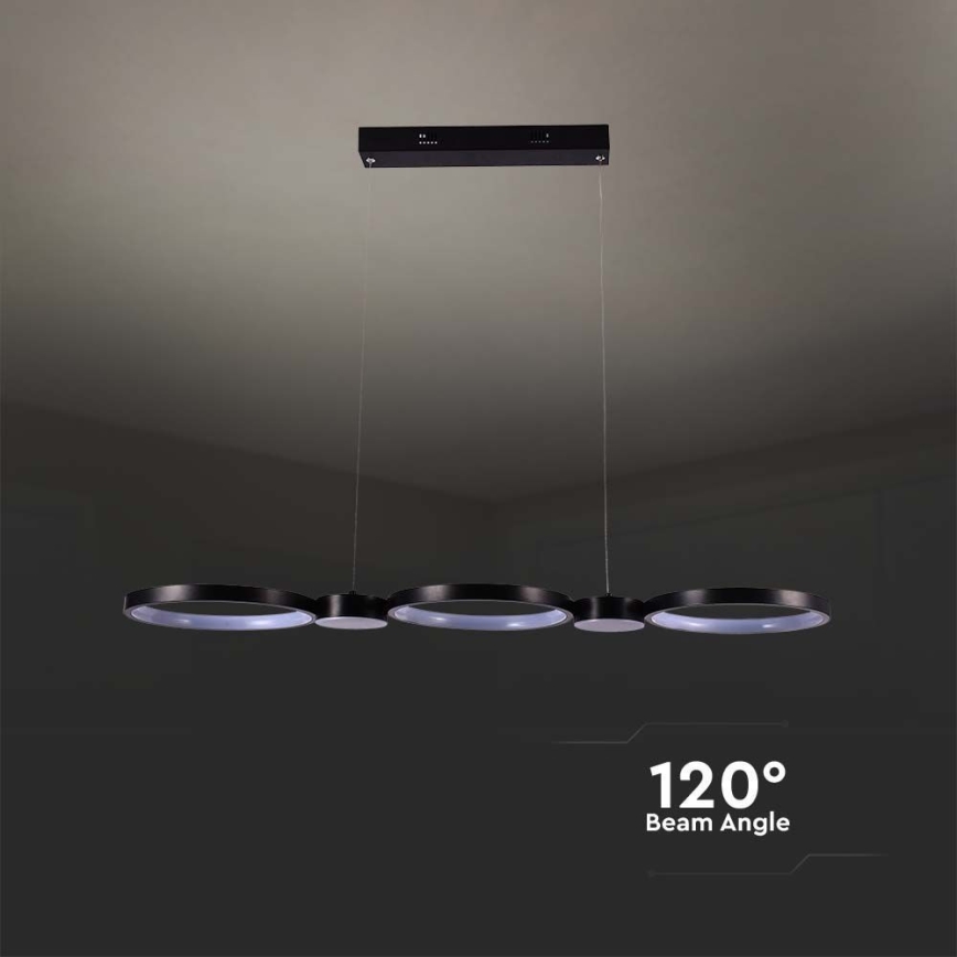 LED Lühter LED/38W/230V 4000K must