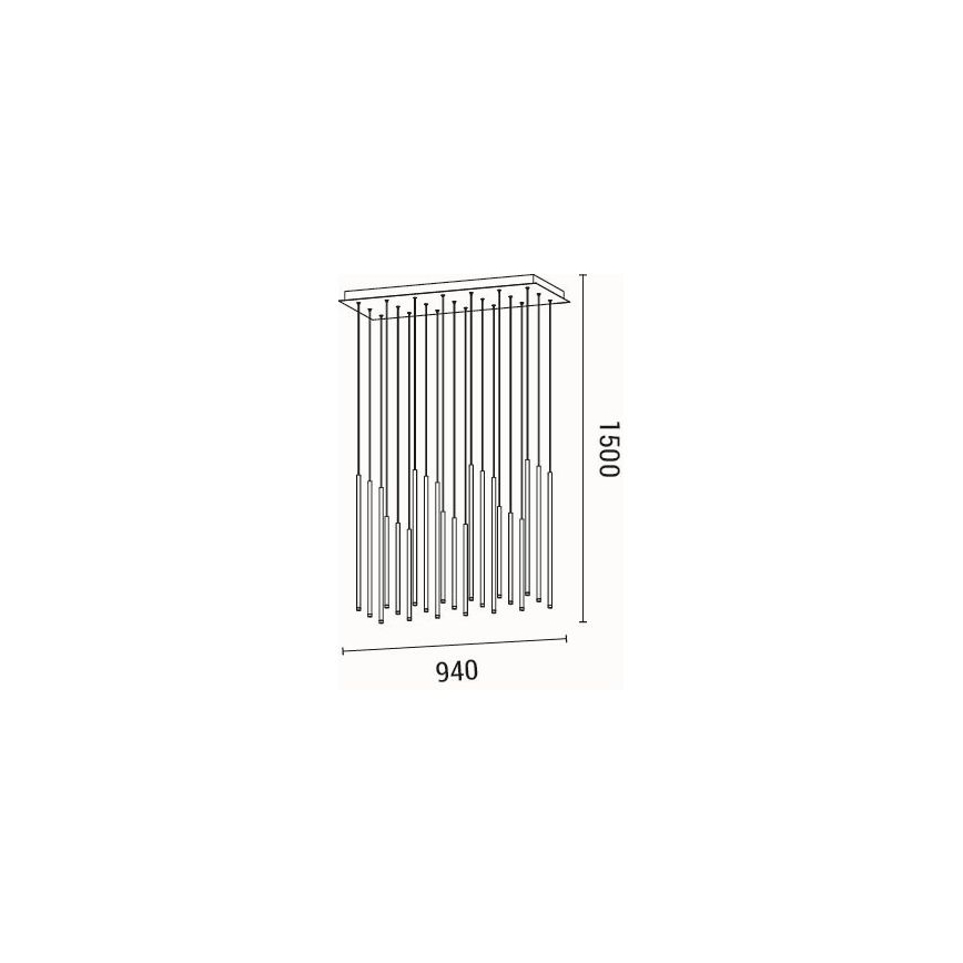 LED Lühter LED/47W/230V 3000K