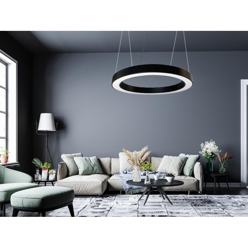 LED Lühter LED/50W/230V 4000K d. 100 cm must