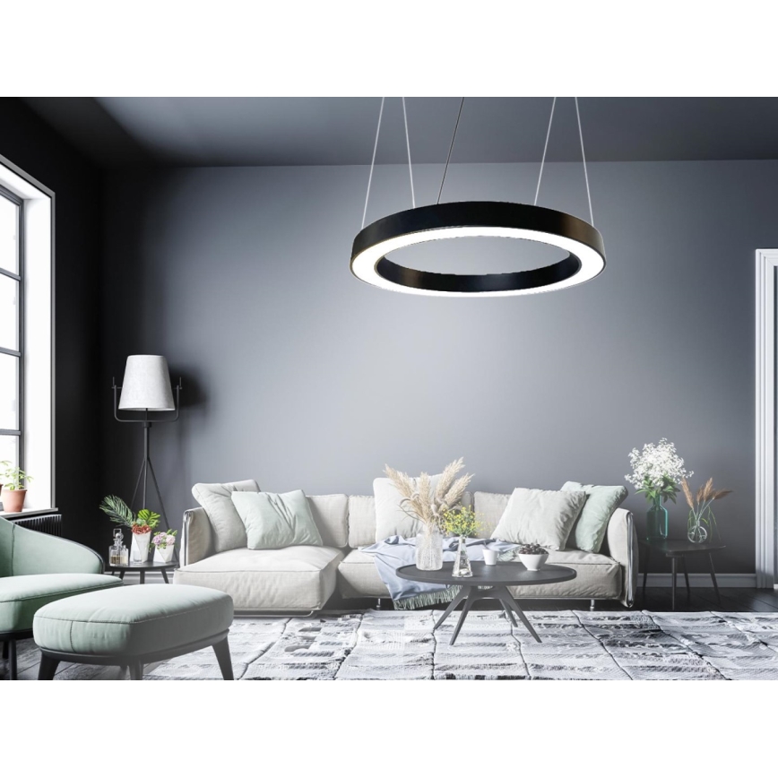 LED Lühter LED/50W/230V 4000K d. 100 cm must