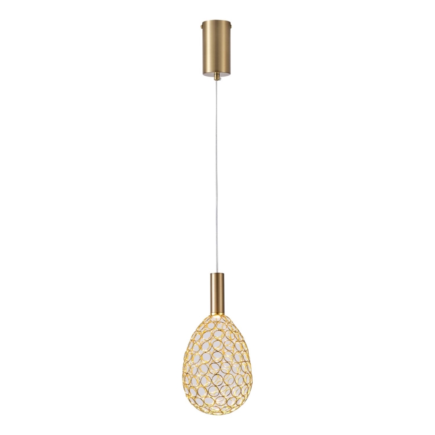 LED Lühter LED/6,3W/230V 3000K kuldne d. 14 cm