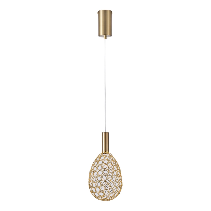 LED Lühter LED/6,3W/230V 3000K kuldne d. 14 cm