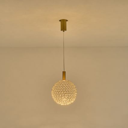 LED Lühter LED/6,3W/230V 3000K kuldne d. 25 cm