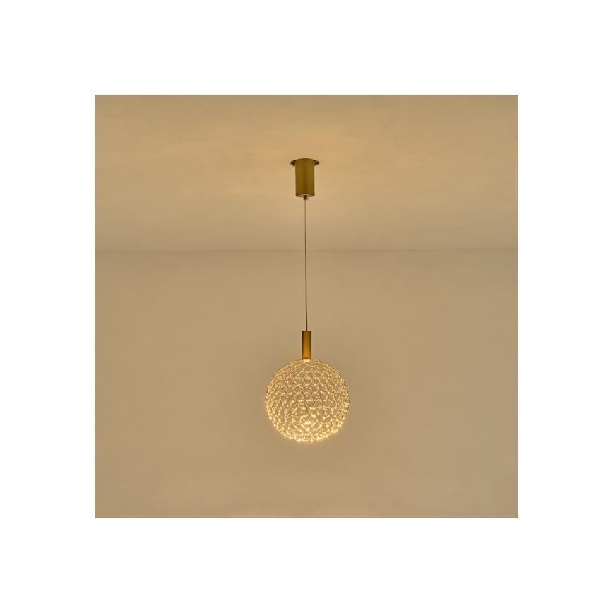 LED Lühter LED/6,3W/230V 3000K kuldne d. 25 cm
