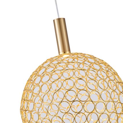 LED Lühter LED/6,3W/230V 3000K kuldne d. 25 cm