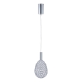 LED Lühter LED/6,3W/230V 3000K läikiv kroom d. 14 cm