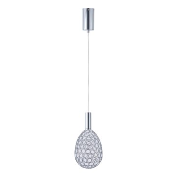 LED Lühter LED/6,3W/230V 3000K läikiv kroom d. 14 cm