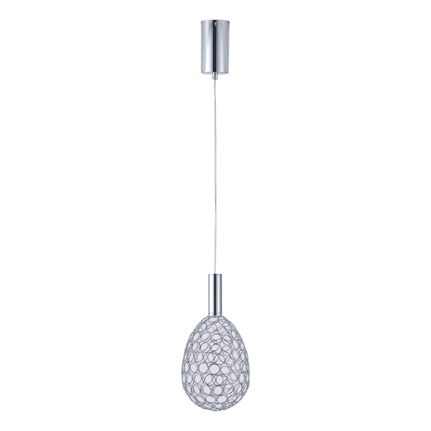 LED Lühter LED/6,3W/230V 3000K läikiv kroom d. 14 cm