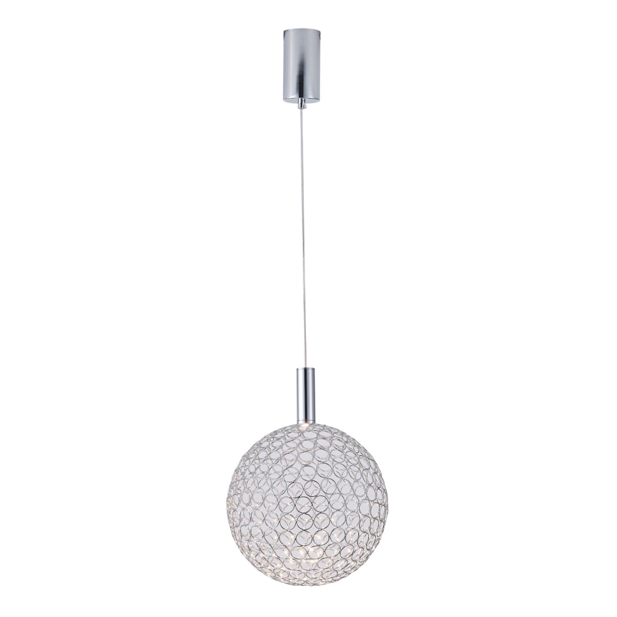 LED Lühter LED/6,3W/230V 3000K läikiv kroom d. 25 cm