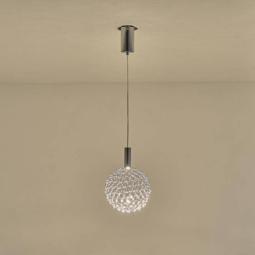LED Lühter LED/6,3W/230V 3000K läikiv kroom d. 25 cm