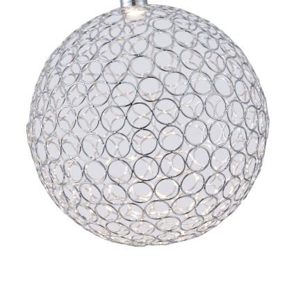 LED Lühter LED/6,3W/230V 3000K läikiv kroom d. 25 cm