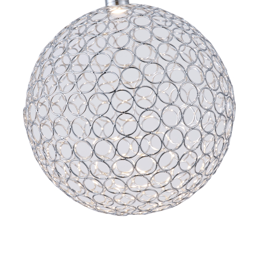 LED Lühter LED/6,3W/230V 3000K läikiv kroom d. 25 cm