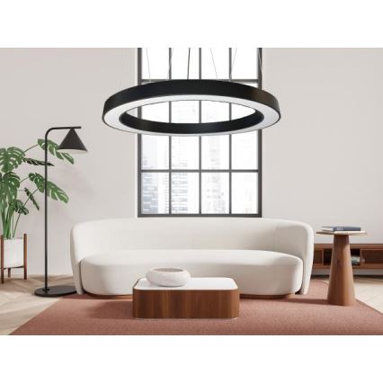 LED Lühter LED/60W/230V 4000K d. 120 cm must