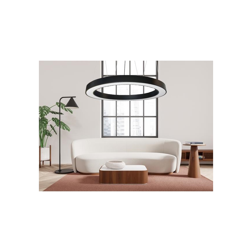 LED Lühter LED/60W/230V 4000K d. 120 cm must