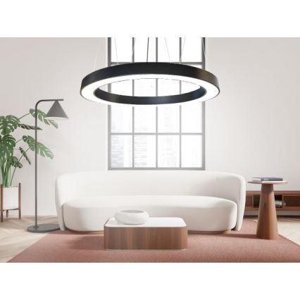 LED Lühter LED/60W/230V 4000K d. 120 cm must
