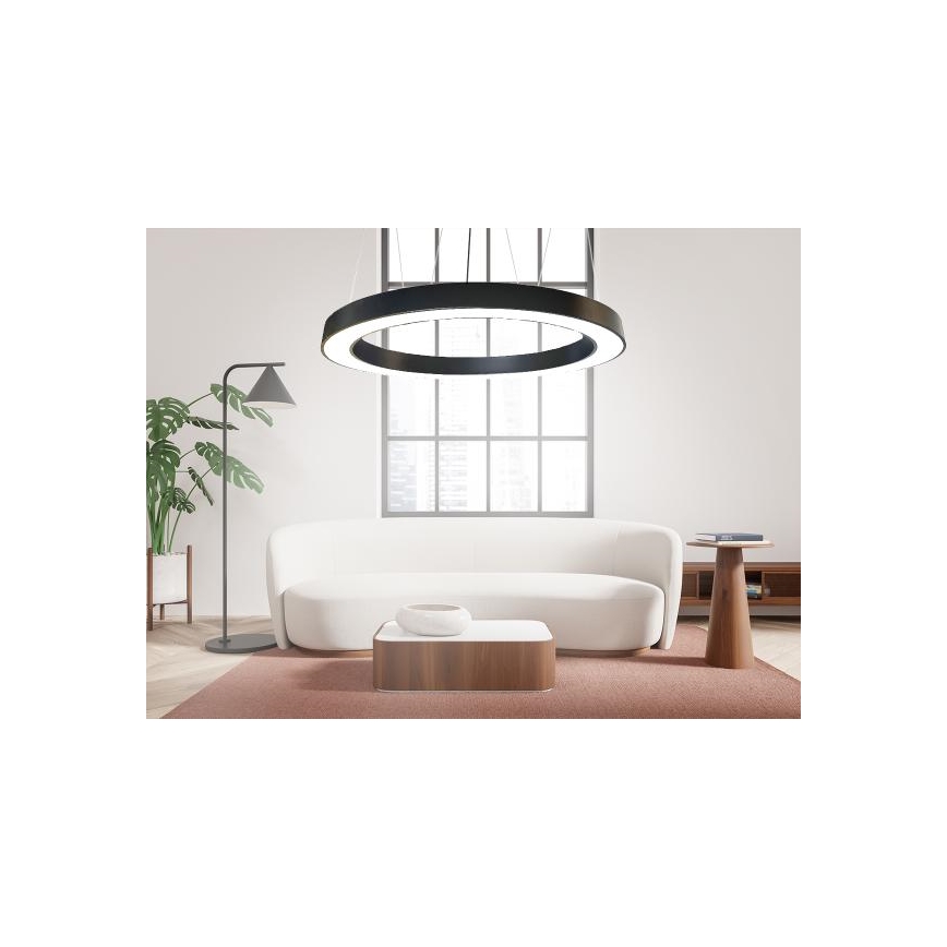 LED Lühter LED/60W/230V 4000K d. 120 cm must