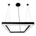 LED Lühter LED/70W/230V 4000K 100x100 cm must
