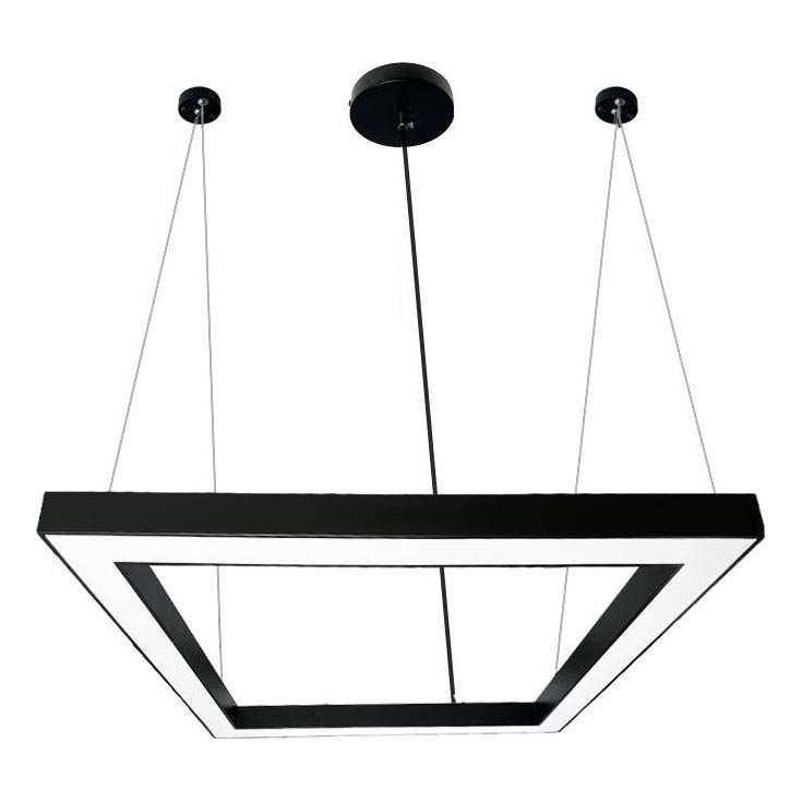 LED Lühter LED/70W/230V 4000K 100x100 cm must