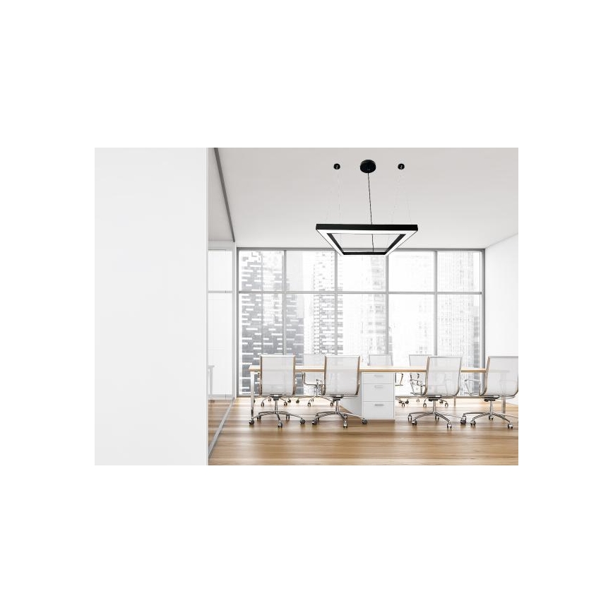 LED Lühter LED/70W/230V 4000K 100x100 cm must