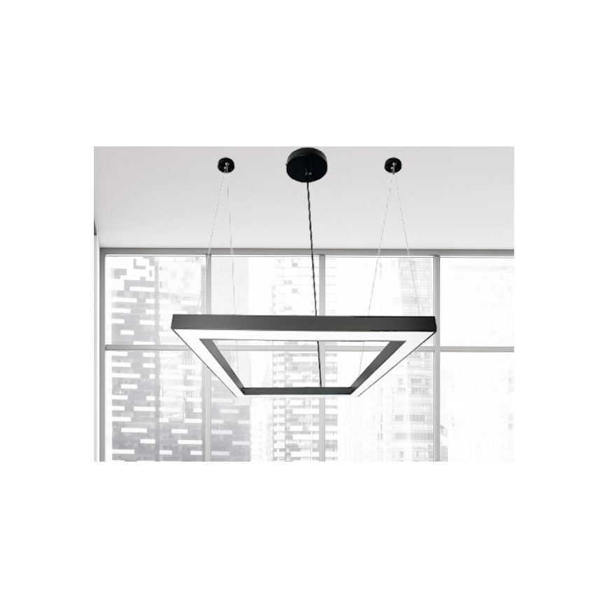 LED Lühter LED/70W/230V 4000K 100x100 cm must