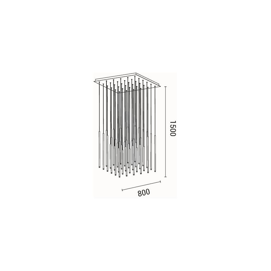 LED Lühter LED/72W/230V 3000K