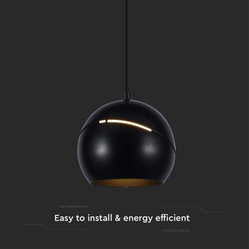 LED Lühter LED/8,5W/230V 3000K must