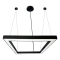 LED Lühter LED/80W/230V 4000K 120x120 cm must