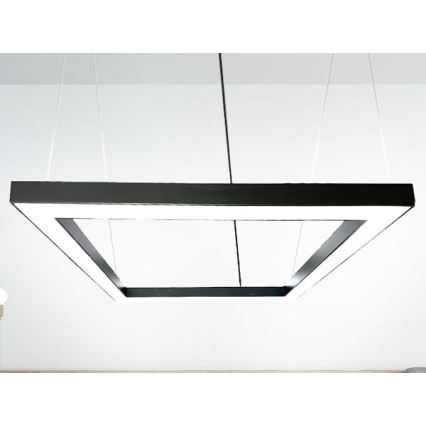 LED Lühter LED/80W/230V 4000K 120x120 cm must