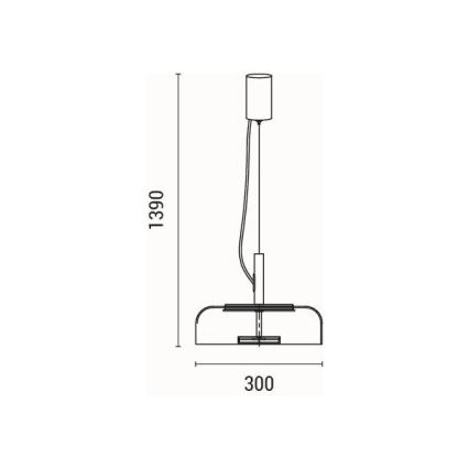 LED Lühter LED/8W/230V 3000K d. 30 cm