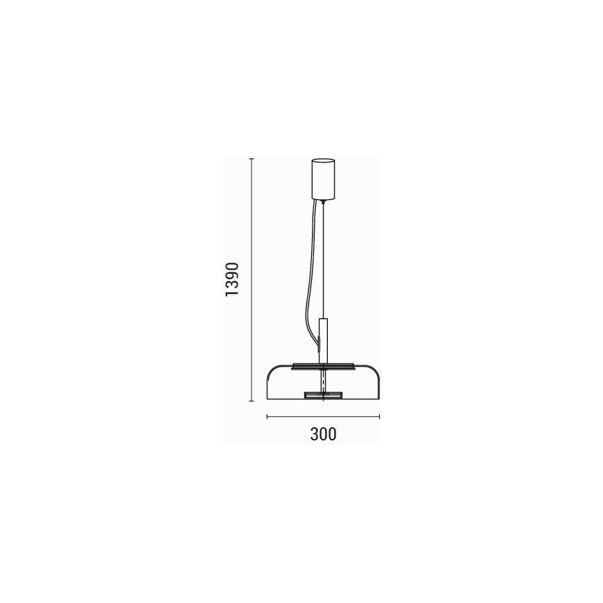 LED Lühter LED/8W/230V 3000K d. 30 cm