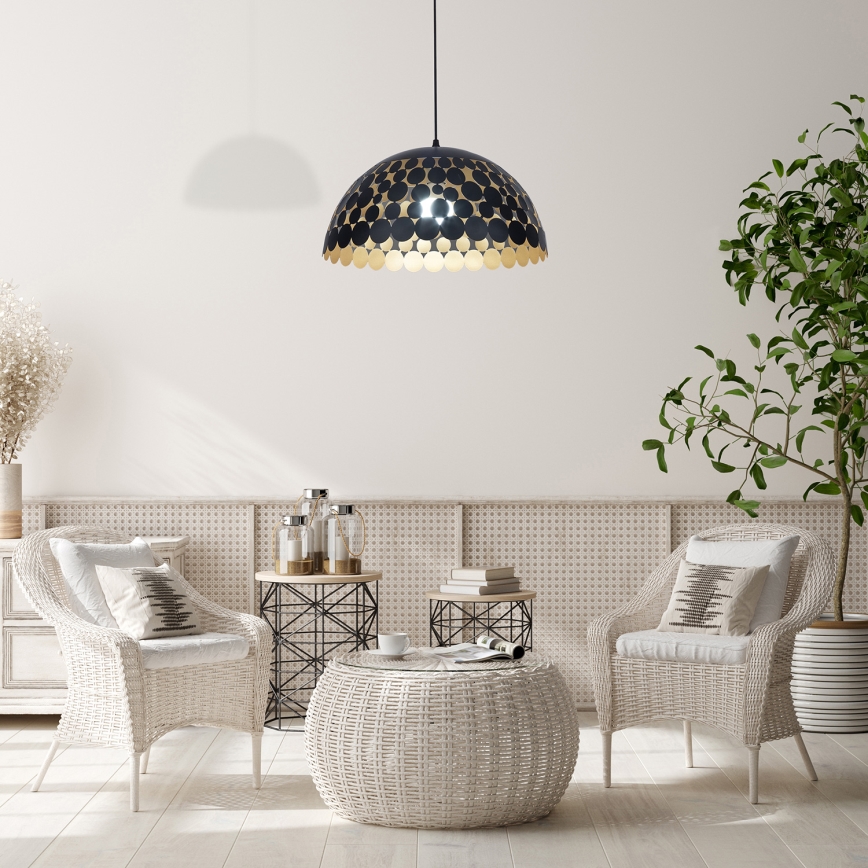 LED Lühter LISA BLACK 1xE27/60W/230V