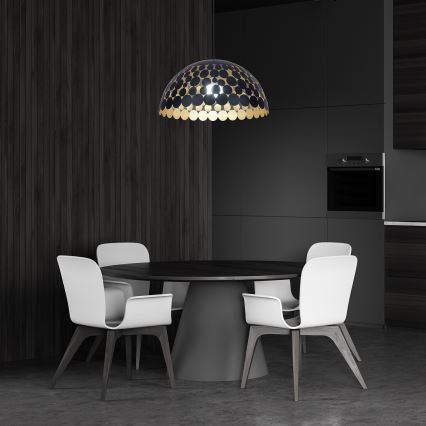 LED Lühter LISA BLACK 1xE27/60W/230V
