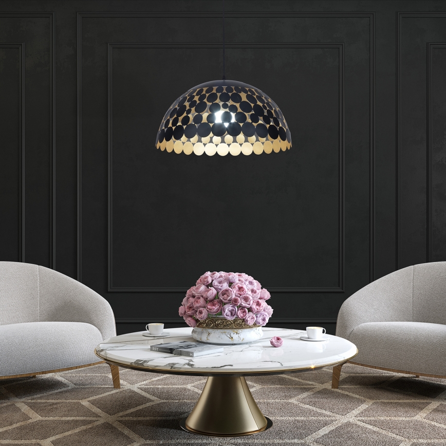 LED Lühter LISA BLACK 1xE27/60W/230V