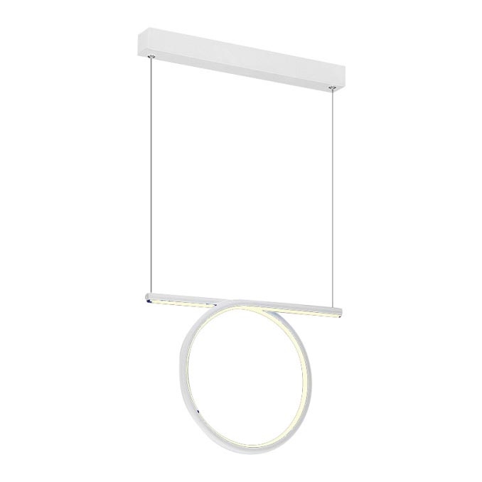 LED Lühter LOOP LED/20W/230V valge
