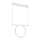 LED Lühter LOOP LED/20W/230V valge