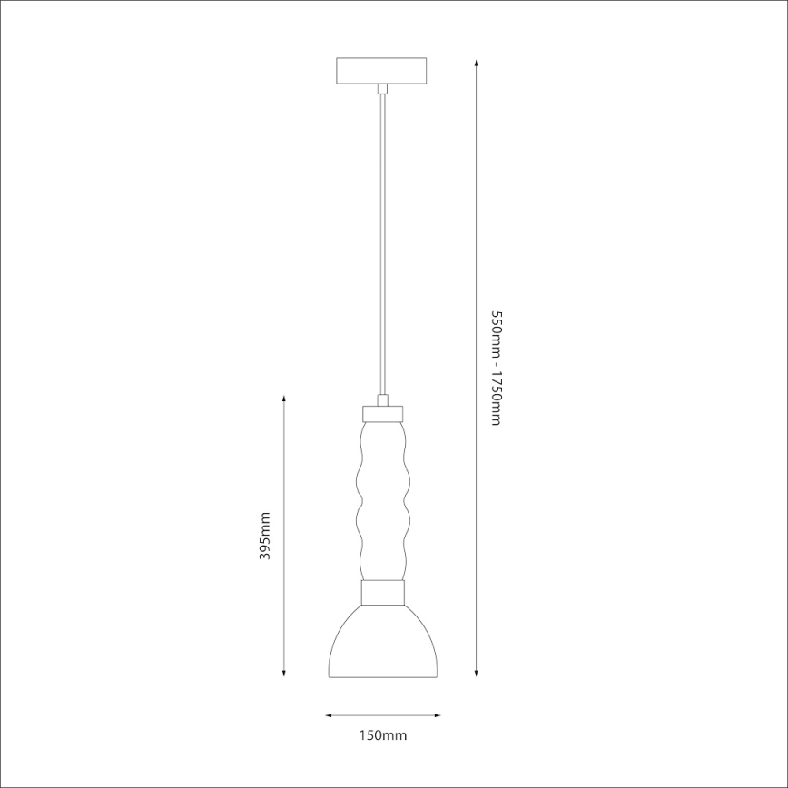LED Lühter LUCCO LED/13W/230V d. 15 cm suitsune
