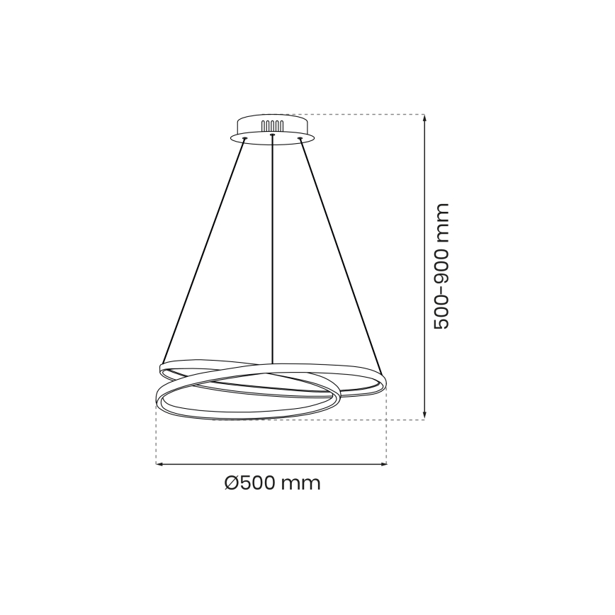LED Lühter LUCERO LED/48W/230V kuldne