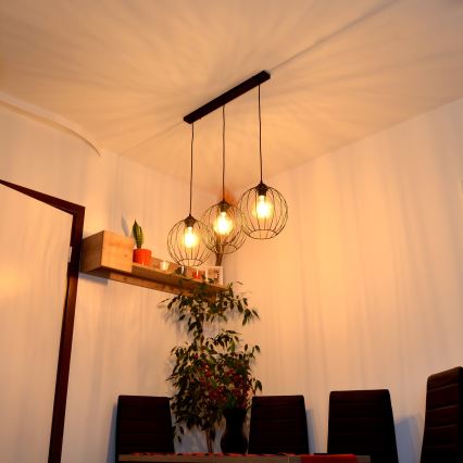 LED Lühter MERCURE 3xE27/15W/230V