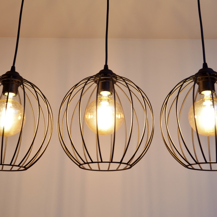 LED Lühter MERCURE 3xE27/15W/230V