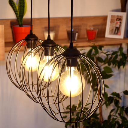 LED Lühter MERCURE 3xE27/15W/230V