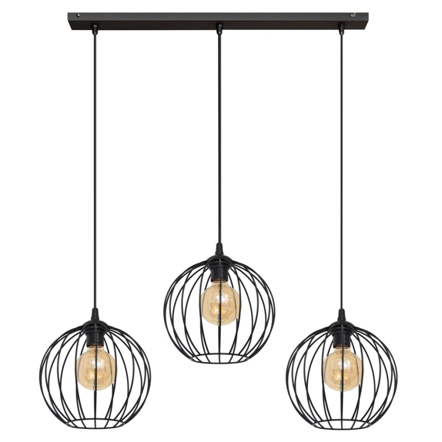 LED Lühter MERCURE 3xE27/15W/230V