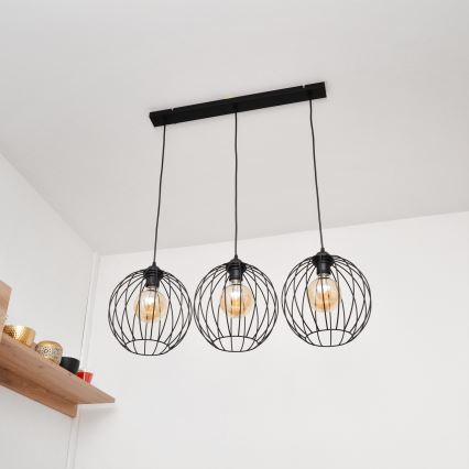 LED Lühter MERCURE 3xE27/15W/230V
