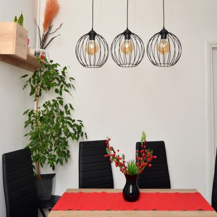 LED Lühter MERCURE 3xE27/15W/230V