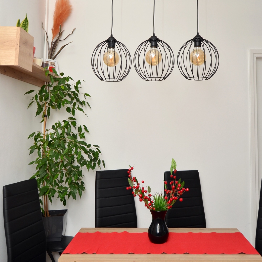 LED Lühter MERCURE 3xE27/15W/230V